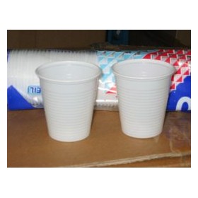 BICCHIERI PLASTICA BIANCHI CC.160 100 PZ